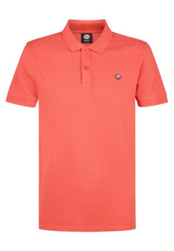 Petrol Industries Polo M-ROS-POL002 Różowy Regular Fit. Typ kołnierza: polo. Kolor: różowy. Materiał: bawełna