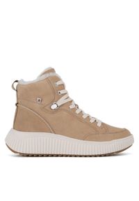 Rieker Revolution Lifestyle Trzewiki W1771-62 Beżowy. Kolor: beżowy. Materiał: zamsz, skóra #1