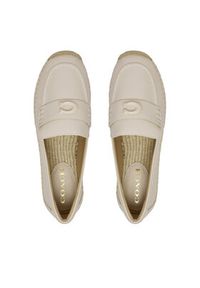 Coach Espadryle Camilla CR045 Écru. Materiał: skóra