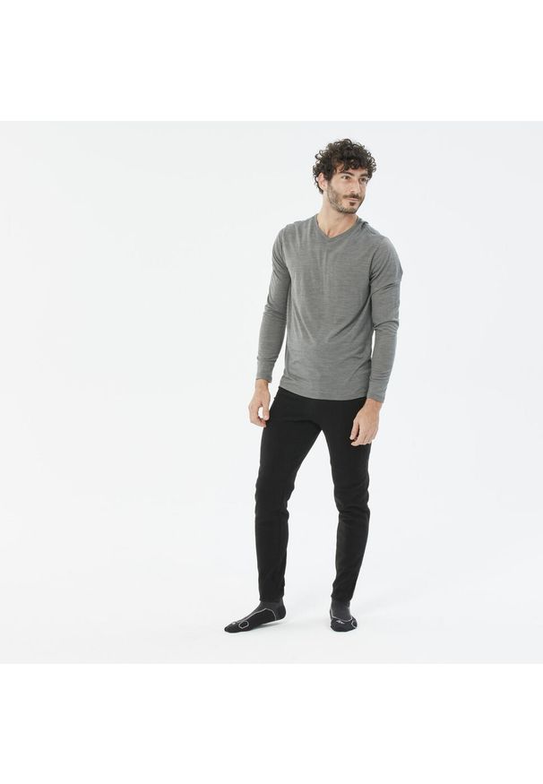 quechua - Legginsy trekkingowe męskie Quechua MH100. Kolor: czarny. Materiał: materiał, poliester