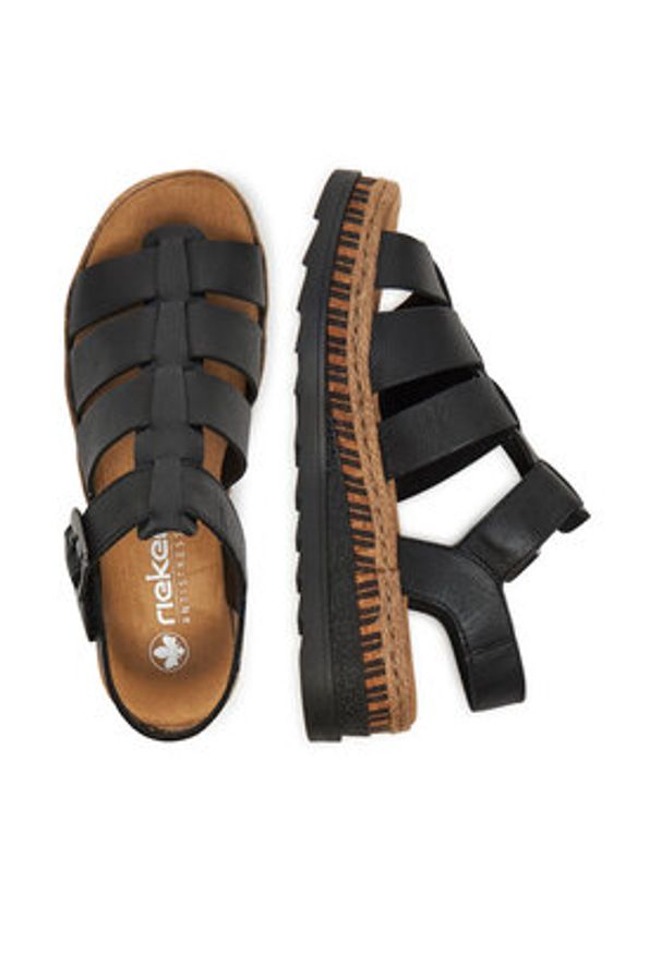 Rieker Sandały CEO-V7904-00 Czarny. Kolor: czarny. Materiał: skóra