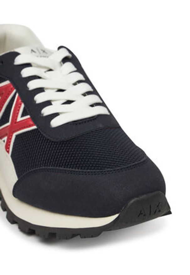 Armani Exchange Sneakersy XUX263 XV942 U661 Granatowy. Kolor: niebieski. Materiał: materiał