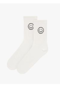 Ryłko - Skarpetki za kostkę damskie. Kolor: biały. Materiał: dzianina #1