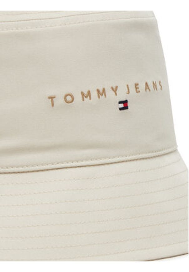 Tommy Jeans Kapelusz Tjm Linear Logo AM0AM13420 Beżowy. Kolor: beżowy. Materiał: materiał, bawełna