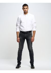 Big-Star - Spodnie jeans męskie dopasowane Martin 953. Okazja: na co dzień. Kolor: czarny. Styl: casual, elegancki #4