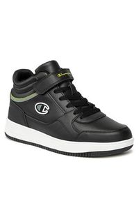 Champion Sneakersy Rebound Mid Mid Cut Shoe S21904-KK004 Czarny. Kolor: czarny. Materiał: skóra