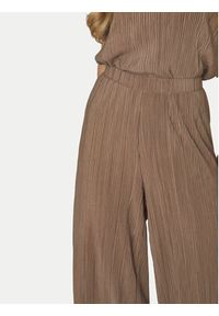 Vila Spodnie materiałowe Plisa 14089681 Brązowy Regular Fit. Kolor: brązowy. Materiał: wiskoza #4