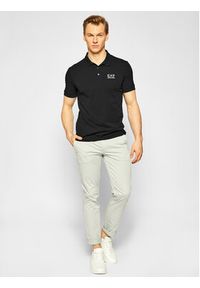 EA7 Emporio Armani Polo 8NPF04 PJM5Z 1200 Czarny Regular Fit. Typ kołnierza: polo. Kolor: czarny. Materiał: bawełna #4