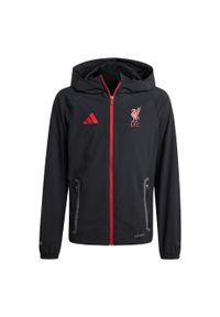 Adidas - Dziecięca bluza Liverpool FC Tiro 25 Competition Vis Tech Travel. Kolor: czarny. Sport: piłka nożna