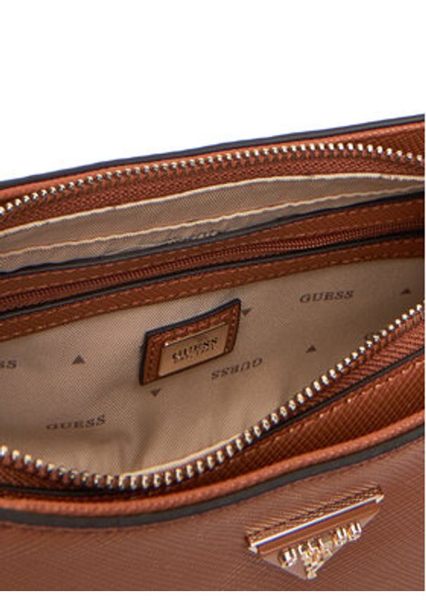 Guess Torebka Noelle II HWZG96 72180 Brązowy. Kolor: brązowy. Materiał: skórzane