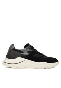 D.A.T.E. Sneakersy Fuga Mesh M431-FG-ME Czarny. Kolor: czarny. Materiał: skóra