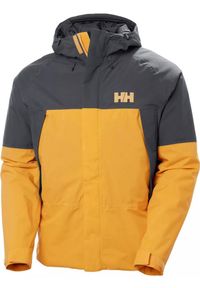 Kurtka w góry męska Helly Hansen Banff Insulated. Typ kołnierza: kaptur. Kolor: żółty, wielokolorowy. Materiał: syntetyk. Styl: klasyczny. Sport: wspinaczka