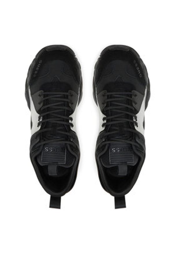 Guess Sneakersy FMPCES ELL12 Czarny. Kolor: czarny. Materiał: materiał