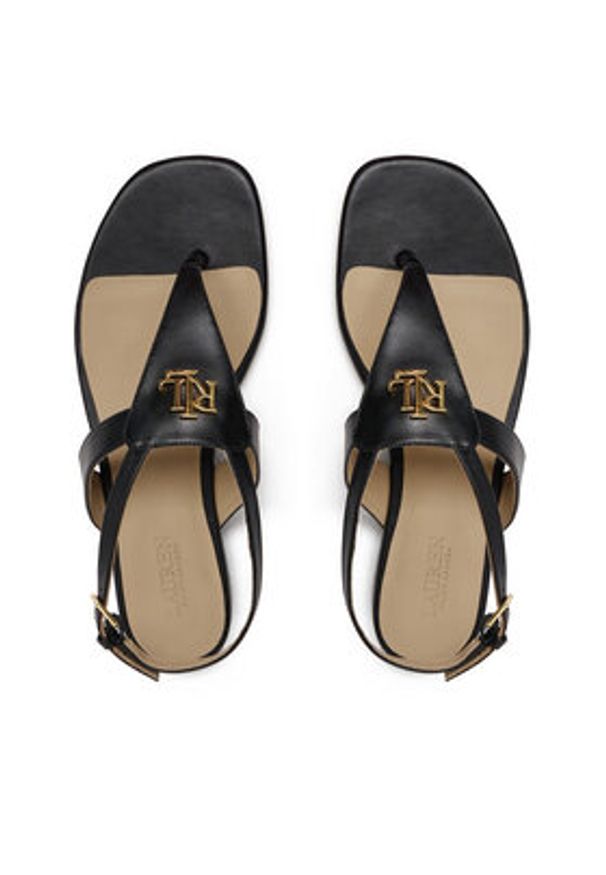 Lauren Ralph Lauren - LAUREN RALPH LAUREN Sandały Everley 802959145001 Czarny. Kolor: czarny. Materiał: skóra