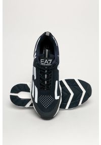 EA7 Emporio Armani - Buty. Nosek buta: okrągły. Zapięcie: sznurówki. Kolor: niebieski. Materiał: guma