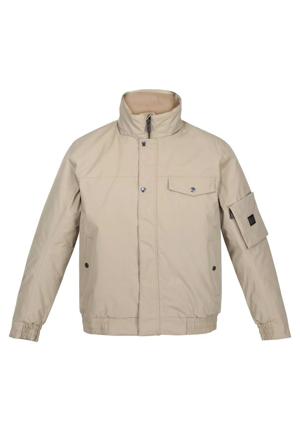 Regatta - Męska Kurtka Przeciwdeszczowa Raynor. Kolor: brązowy, wielokolorowy, zielony. Sport: turystyka piesza