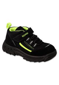 Befado obuwie dziecięce black/green 515X004 czarne. Zapięcie: rzepy. Kolor: czarny. Materiał: materiał, syntetyk #3