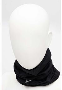 Mizuno komin Warmalite Triwarmer kolor czarny z nadrukiem. Kolor: czarny. Materiał: skóra, materiał, włókno. Wzór: nadruk