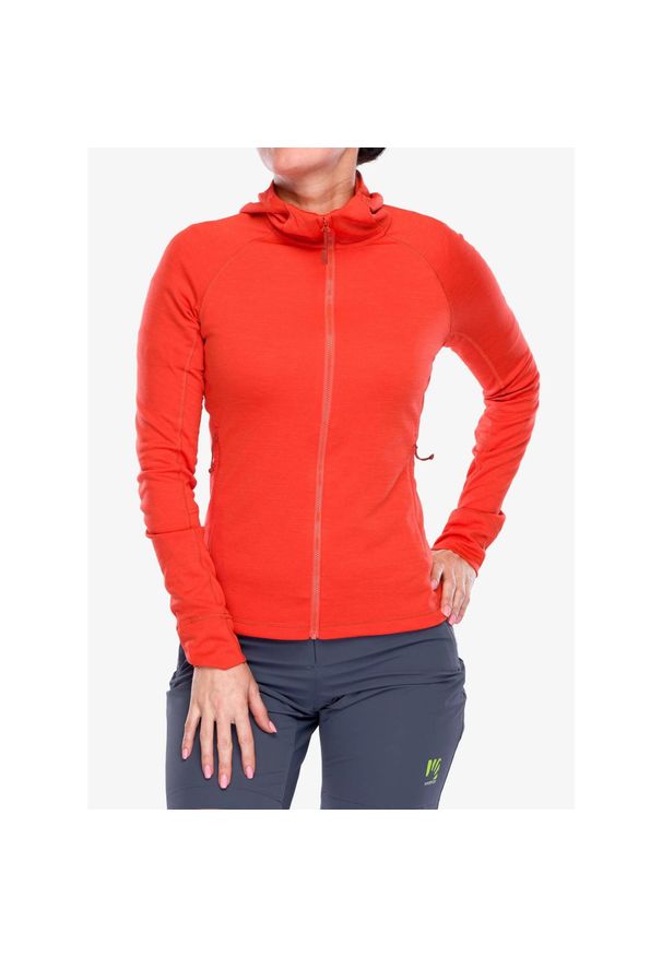 Bluza z kapturem damska Rab Planar Hoody. Typ kołnierza: kaptur. Kolor: czerwony