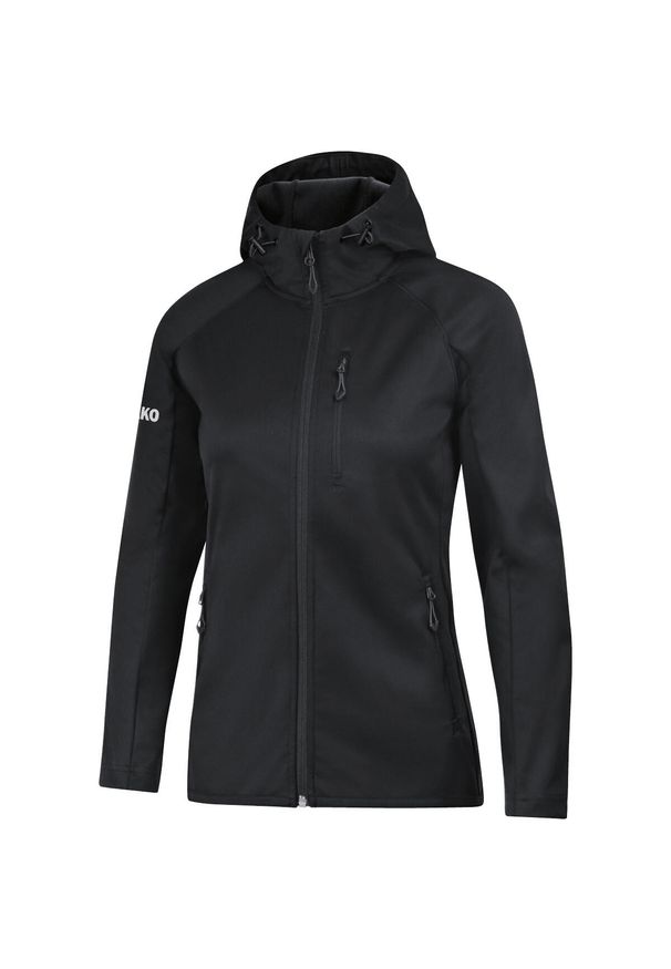 Kurtka Jako softshell light. Kolor: czarny. Materiał: softshell. Sport: turystyka piesza