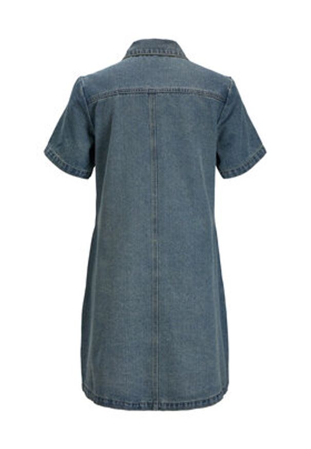 JJXX Sukienka jeansowa 12273029 Niebieski Regular Fit. Kolor: niebieski. Materiał: bawełna