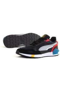 Buty do chodzenia męskie Puma Graviton Tera. Zapięcie: sznurówki. Kolor: czarny. Materiał: materiał, tkanina, syntetyk. Szerokość cholewki: normalna. Sport: turystyka piesza