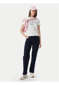 Tommy Jeans T-Shirt Heritage Logo DW0DW22816 Biały Regular Fit. Kolor: biały. Materiał: bawełna #2