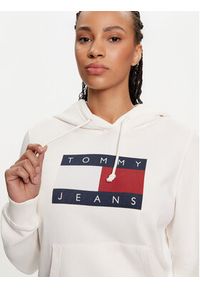 Tommy Jeans Bluza Flag DW0DW18654 Biały Regular Fit. Kolor: biały. Materiał: bawełna #4