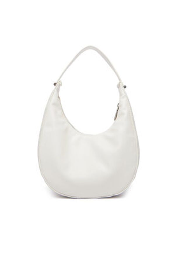 Calvin Klein Torebka Buckle Small Bag LV04F3513G Biały. Kolor: biały. Materiał: skórzane