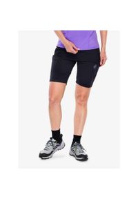 Spodenki turystyczne damskie Mammut Runbold IV Shorts. Kolor: czarny. Sport: turystyka piesza