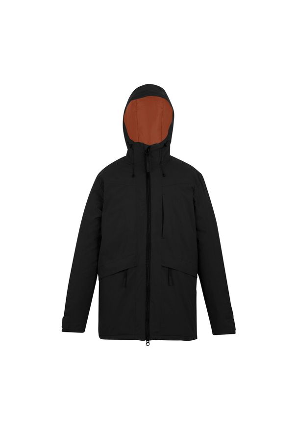 Regatta - Kurtka Wodoodporna Męska Ocieplana Balaton. Kolor: czarny. Sport: turystyka piesza