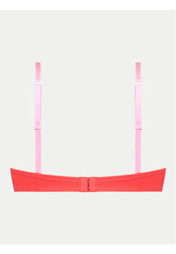 Hunkemöller Biustonosz z fiszbiną Lace & Shine 204610 Czerwony. Kolor: czerwony. Materiał: syntetyk