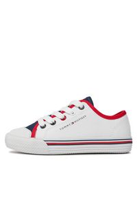 TOMMY HILFIGER - Tommy Hilfiger Trampki Low Cut Up Sneaker T3X9-33325-0890 M Biały. Kolor: biały. Materiał: materiał #6