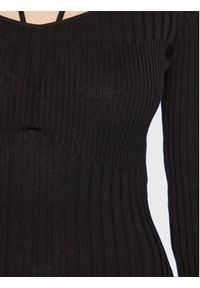 Guess Sukienka dzianinowa W3RK35 Z30L1 Czarny Slim Fit. Kolor: czarny. Materiał: lyocell #3