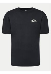 Quiksilver T-Shirt Mw Mini Logo EQYZT07657 Czarny Regular Fit. Kolor: czarny. Materiał: bawełna