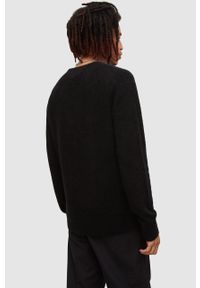AllSaints sweter męski kolor czarny lekki. Okazja: na co dzień. Kolor: czarny. Materiał: wełna, materiał. Długość rękawa: długi rękaw. Długość: długie. Styl: casual