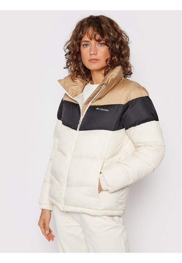 columbia - Columbia Kurtka zimowa Puffect™ Color Blocked 1955101 Beżowy Regular Fit. Kolor: beżowy. Materiał: syntetyk. Sezon: zima