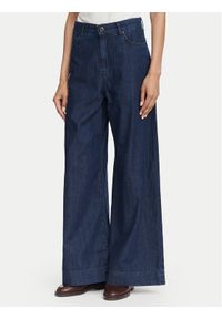 Weekend Max Mara Jeansy Vega 2625186021 Granatowy Wide Leg. Kolor: niebieski #1