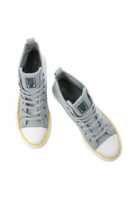 Big-Star - Niebieskie Trampki Big Star Damskie Stylowe Buty. Okazja: na co dzień, do pracy, na spacer. Kolor: niebieski. Materiał: materiał. Szerokość cholewki: normalna. Sezon: wiosna. Styl: elegancki #4