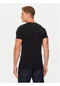 Emporio Armani Underwear T-Shirt 111035 4F516 00020 Czarny Slim Fit. Kolor: czarny. Materiał: bawełna