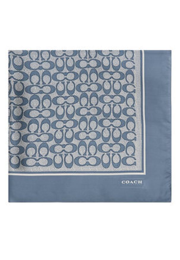 Coach Chusta 29C2755 Niebieski. Kolor: niebieski. Materiał: jedwab