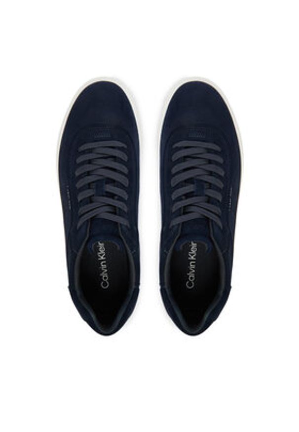 Calvin Klein Sneakersy Basket Cupsole Oxf Lup Hf Su HM0HM02131 Granatowy. Kolor: niebieski. Materiał: zamsz, skóra