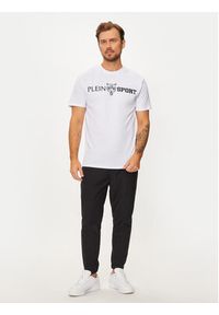 Plein Sport T-Shirt AADC MTK7197 SJY001N Biały Regular Fit. Kolor: biały. Materiał: bawełna. Styl: sportowy #3