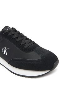 Calvin Klein Jeans Sneakersy Runner Laceup Mg Nylon Mix YW0YW01828 Czarny. Kolor: czarny. Materiał: zamsz, skóra #4