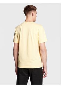 Champion T-Shirt Small Script Logo Embroidery 218006 Żółty Regular Fit. Kolor: żółty. Materiał: bawełna #3