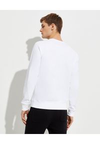 Balmain - BALMAIN - Biała bluza z logo. Kolor: biały. Materiał: jeans, bawełna. Długość rękawa: długi rękaw. Długość: długie. Sezon: wiosna #3