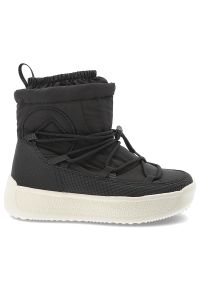 Czarne Śniegowce Filippo Ciepłe Buty Damskie Na Platformie. Okazja: na co dzień, na spacer. Kolor: czarny. Materiał: materiał, jeans, puch. Sezon: zima. Obcas: na platformie. Styl: casual #2