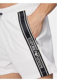 Emporio Armani Szorty kąpielowe EM000583 AF20426 U0002 Biały Regular Fit. Kolor: biały. Materiał: syntetyk #4
