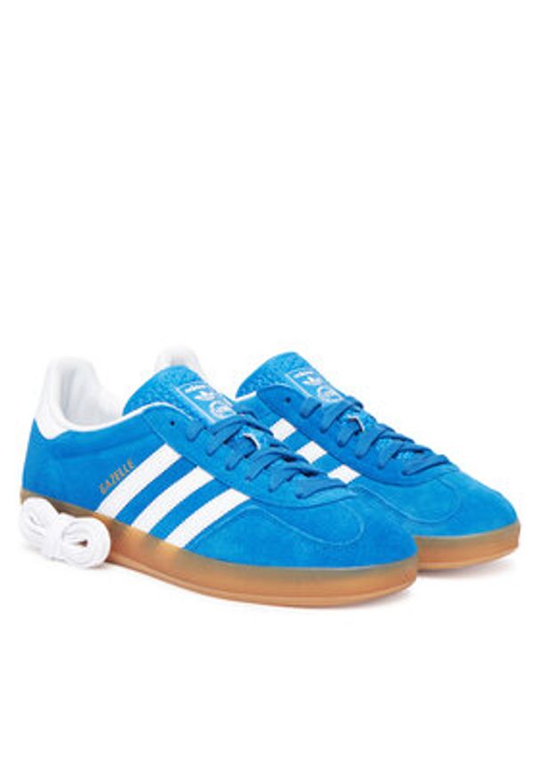 Adidas - adidas Sneakersy Gazelle Indoor JI2061 Niebieski. Kolor: niebieski. Materiał: zamsz, skóra. Model: Adidas Gazelle