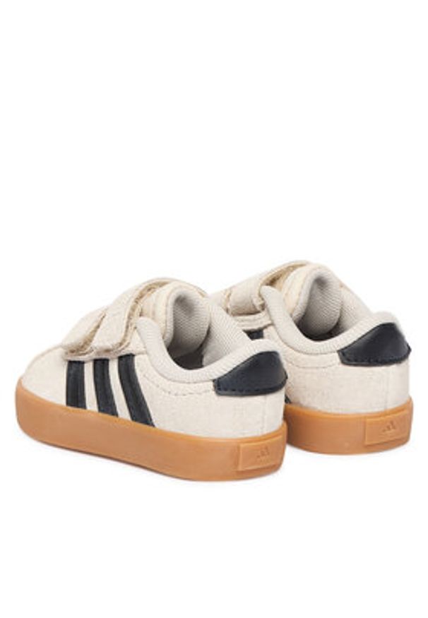 Adidas - adidas Sneakersy Vl Court 3.0 KI6497 Beżowy. Kolor: beżowy. Materiał: skóra, zamsz